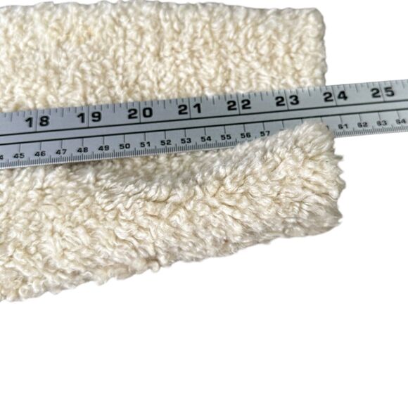 Pendleton Sherpa Fleece Jacket Women’s Medium Ivory Cream Oatmeal Zip Deep Pile - Picture 9 of 10